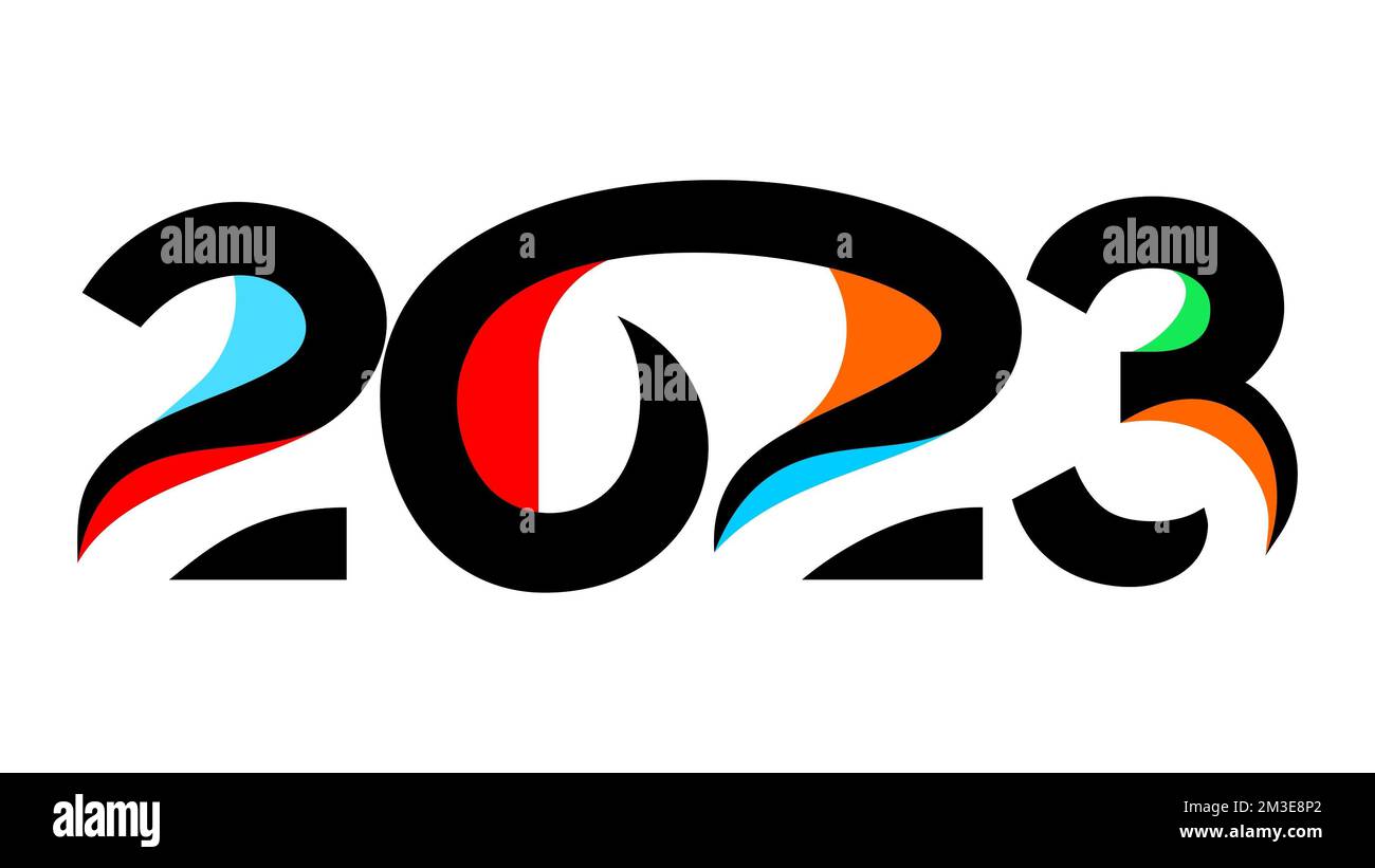 Happy new year 2023 Cut Out Stock Images & Pictures - Alamy