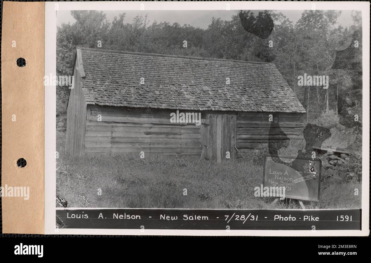 Louis A. Nelson, barn, New Salem, Mass., July 28, 1931 Parcel no. 509