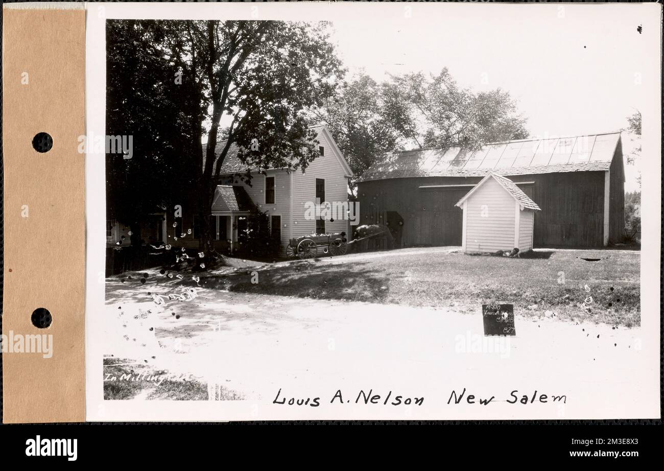 Louis A. Nelson, house, barn, Millington, New Salem, Mass., Aug. 14