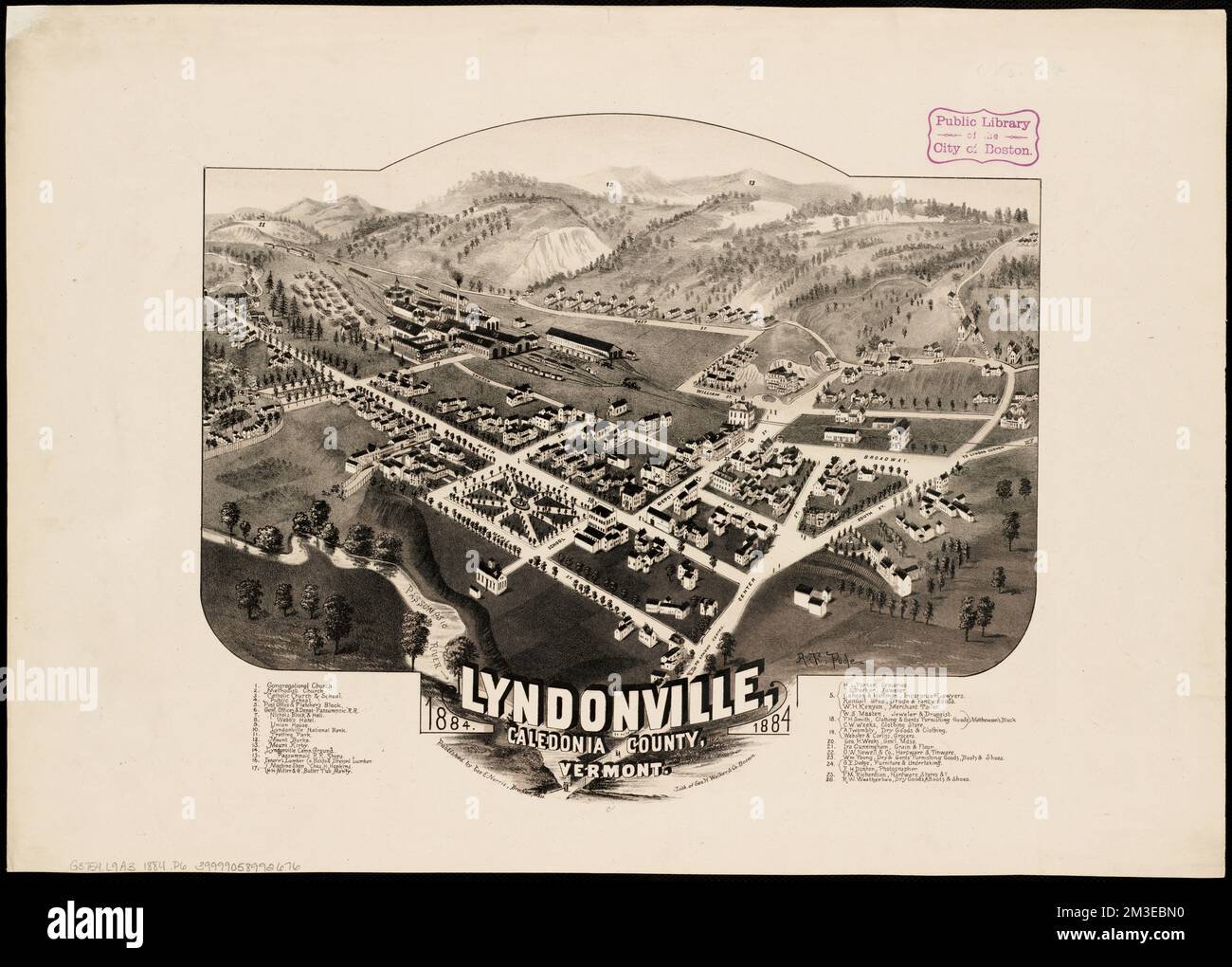Map of lyndonville hires stock photography and images Alamy