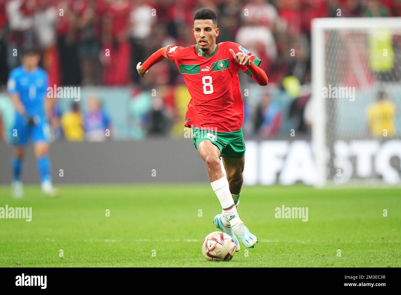 Morocco National Team Qatar World Cup 2022-23 Azzedine Ounahi #8 Home -  Praise To Heaven