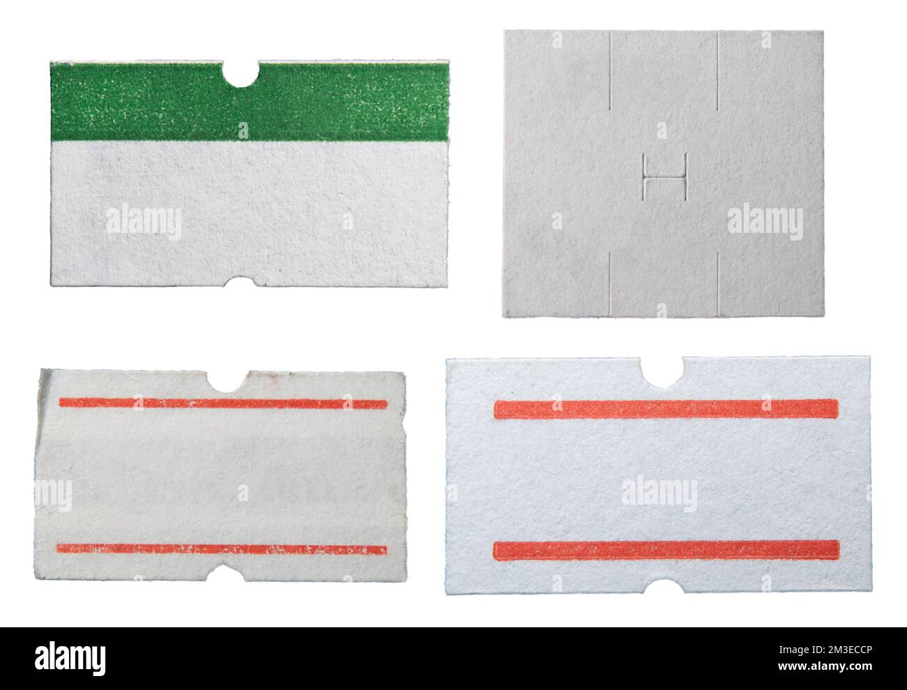 A set of price tag stickers with clipping path Stock Photo