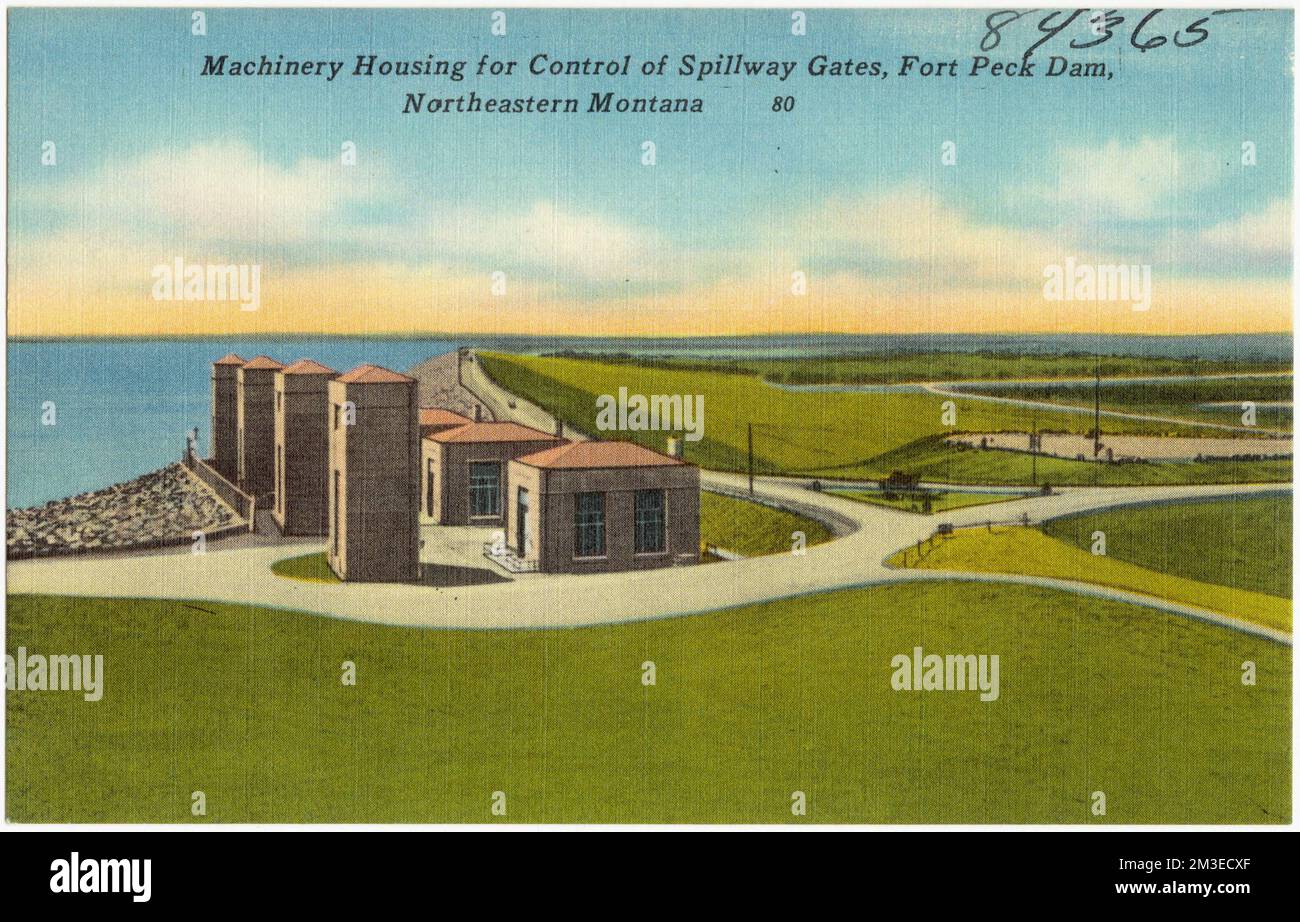 Machinery Housing for Control of spillway gates, Fort Peck Dam