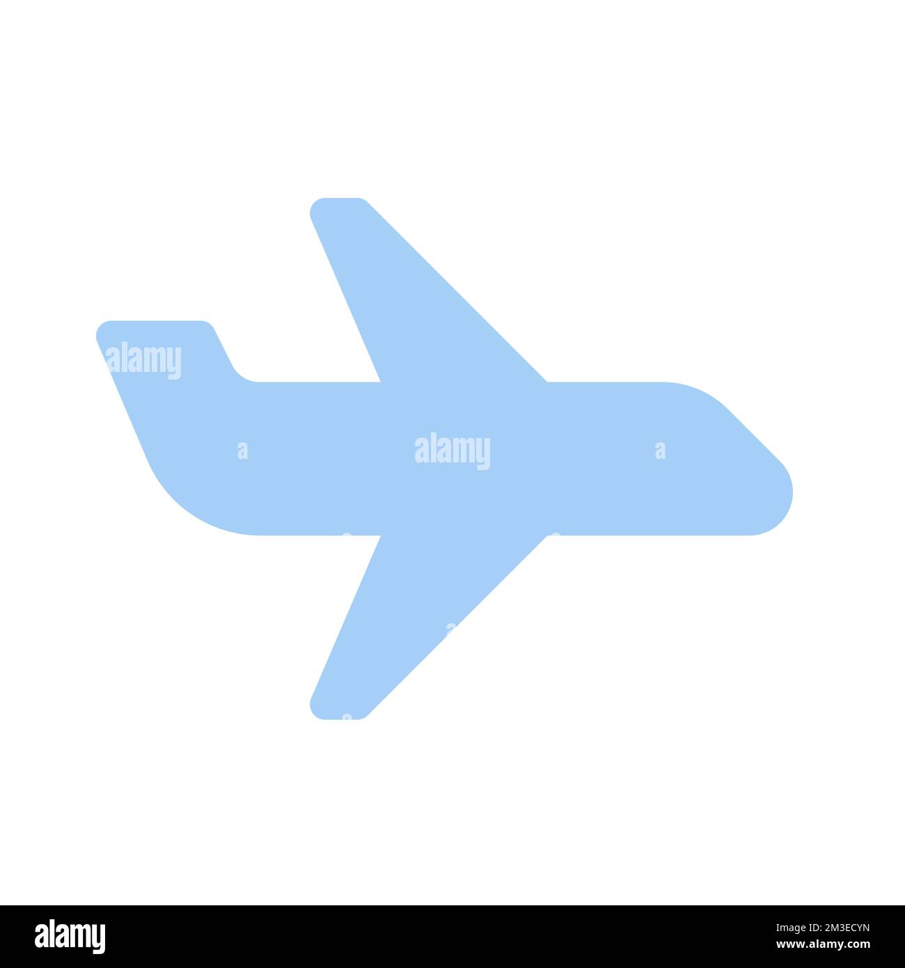 Airliner flat color ui icon Stock Vector