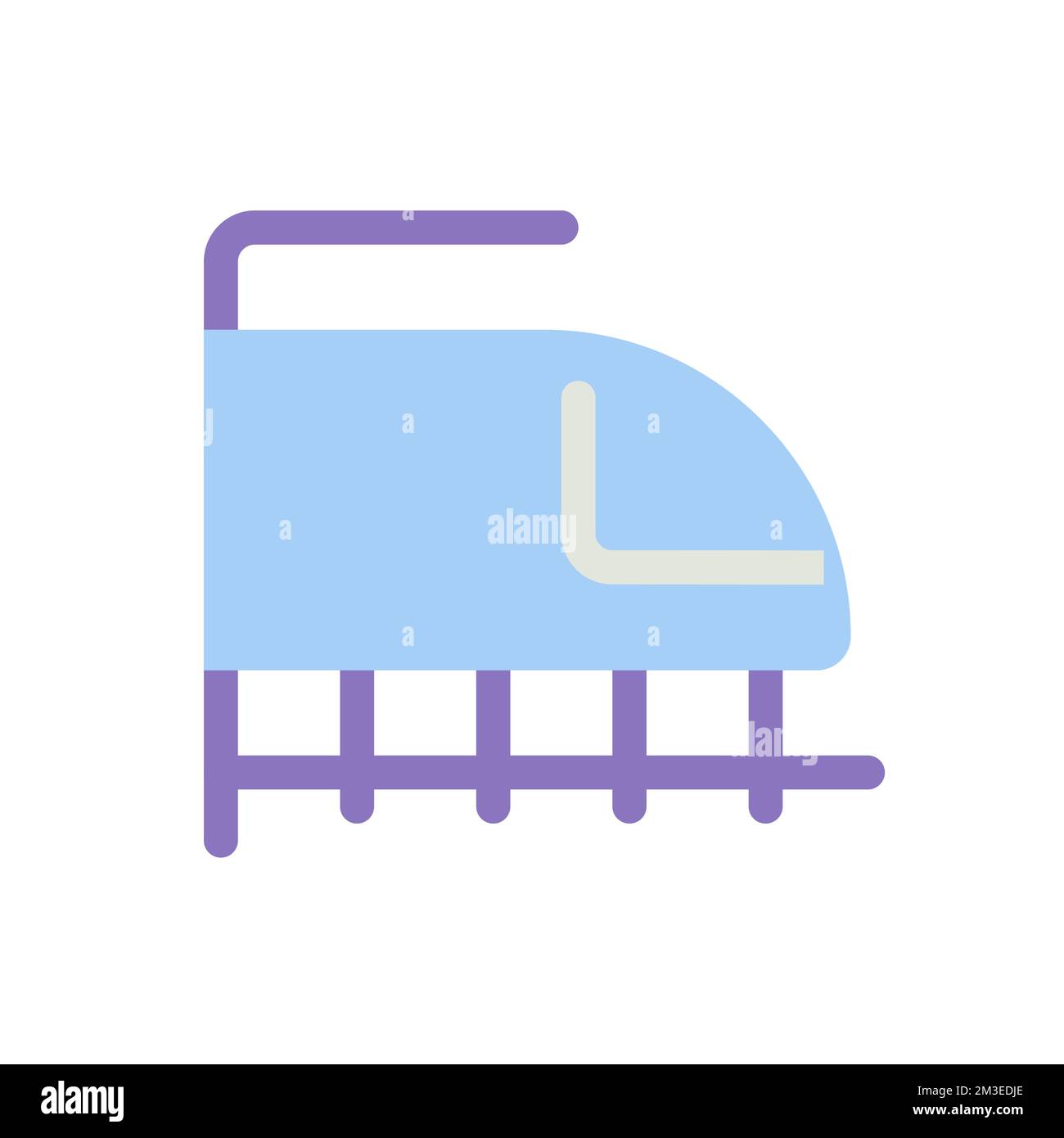 Rail transport flat color ui icon Stock Vector Image & Art - Alamy