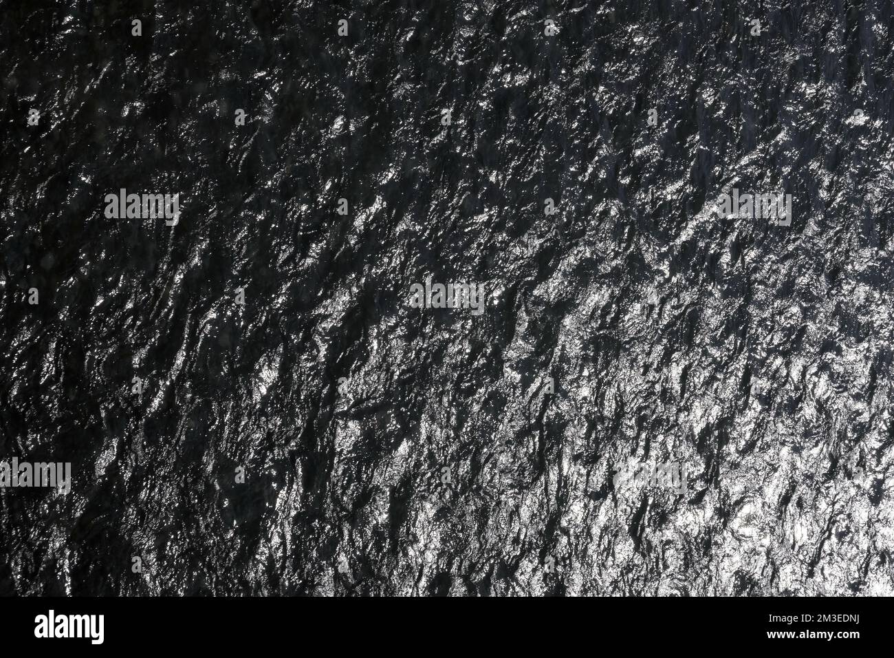Rippling water surface of a small lake Stock Photo