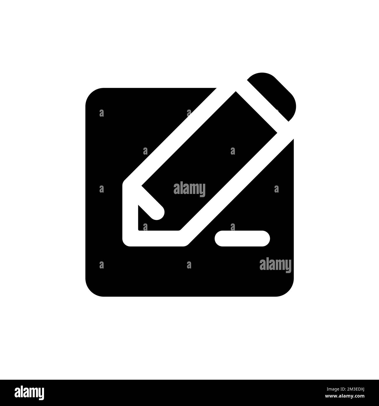 Edit text black glyph ui icon Stock Vector Image & Art - Alamy
