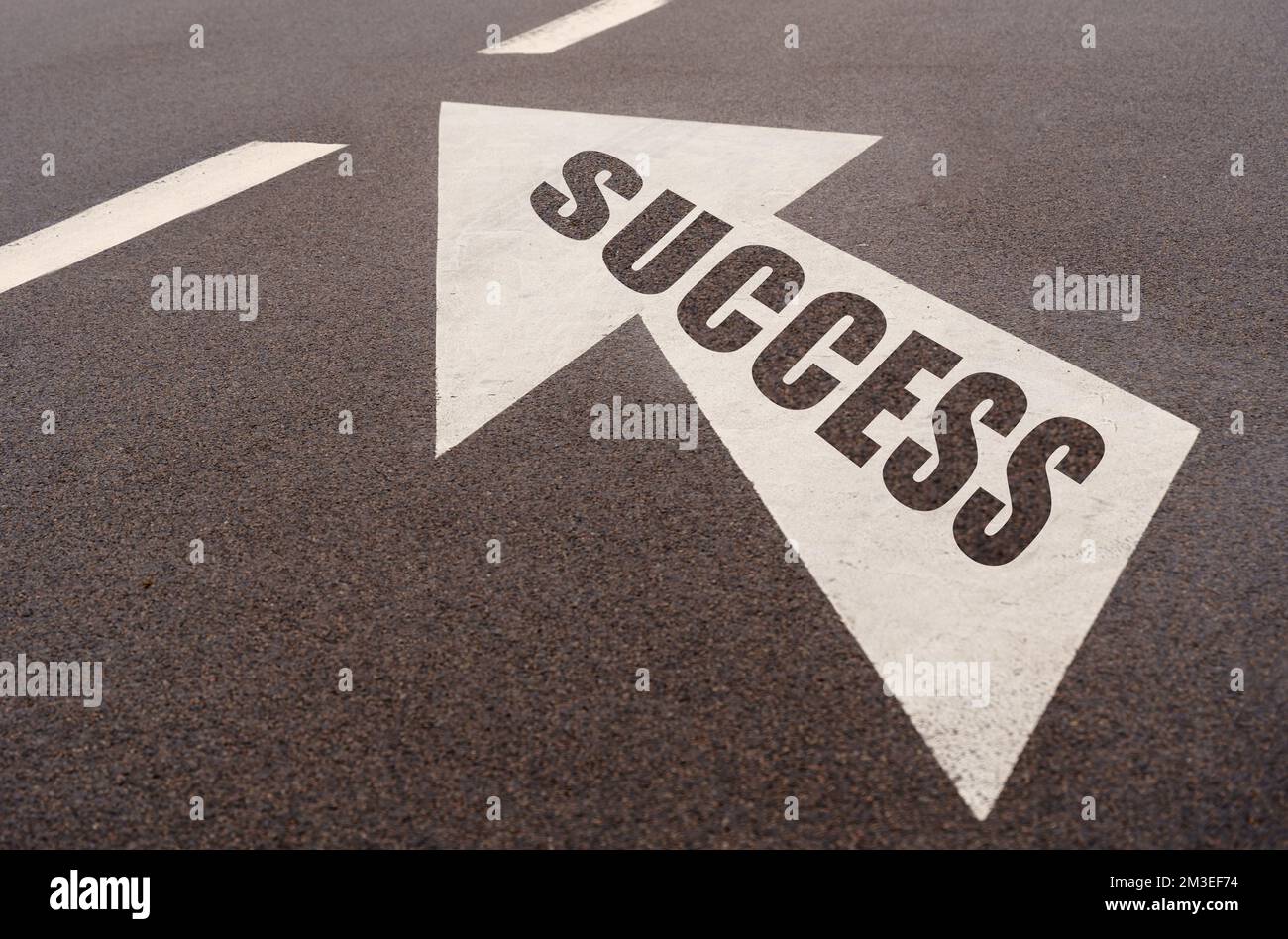 Business and finance concept. Markings and an arrow with the ...