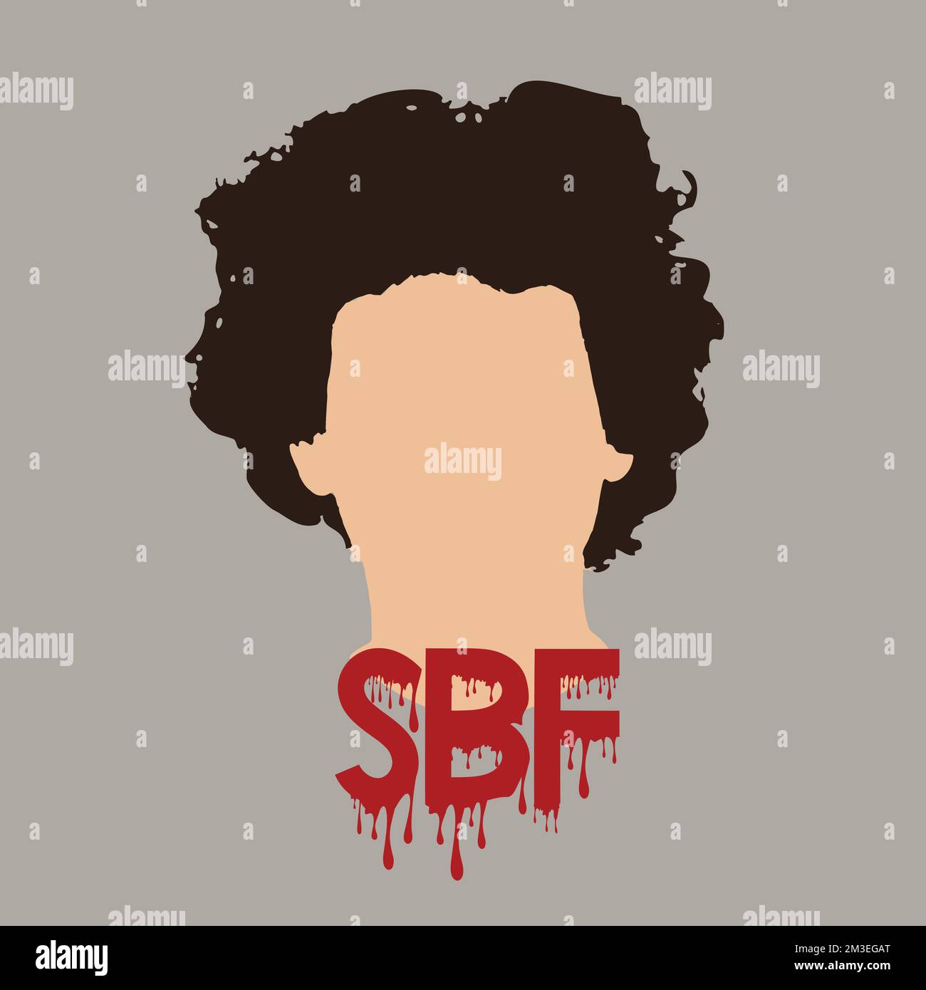 Casablanca, Morocco - 13 December 2022: faceless illustration of Sam  Bankman-Fried SBF and text with bloody effect Stock Photo - Alamy