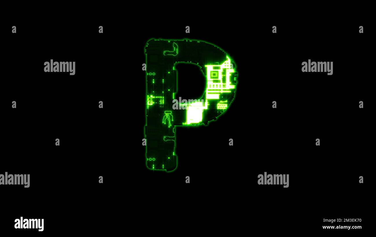 Letter high tech cyberpunk hi-res stock photography and images - Alamy