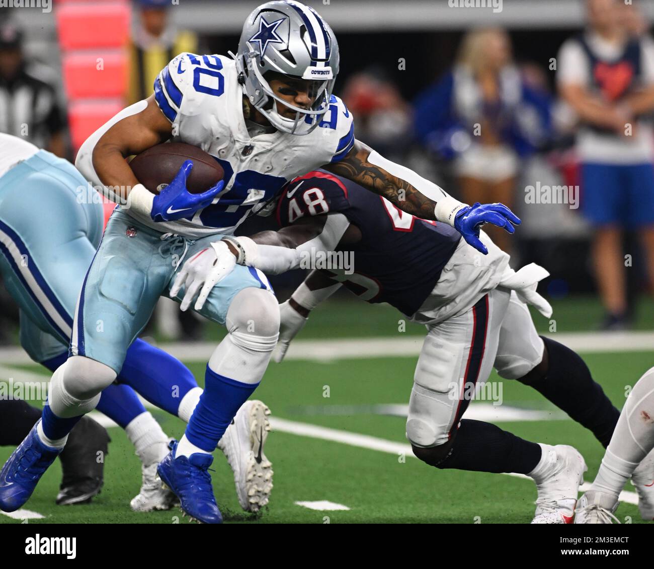 Dallas Cowboys running back Tony Pollard walks on the sideline during a  preseason NFL football game against the Seattle Seahawks, Saturday, Aug.  19, 2023, in Seattle. (AP Photo/Lindsey Wasson Stock Photo - Alamy