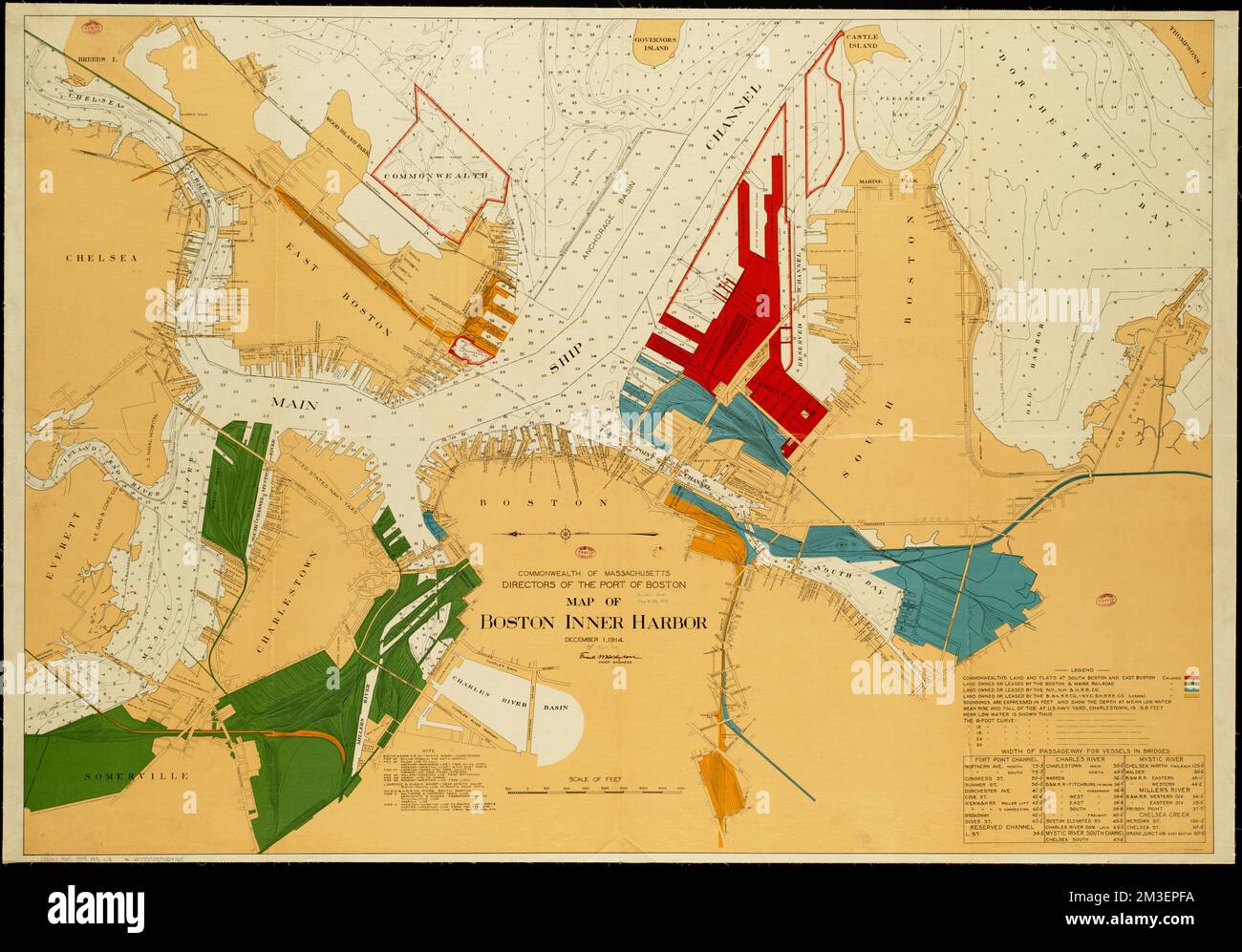 Map of Boston inner harbor , Docks, Massachusetts, Boston, Maps ...