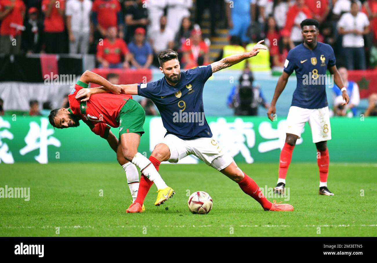 Football World Cup 2022, Qatar, Al Bayt Stadium, Semifinal; France vs