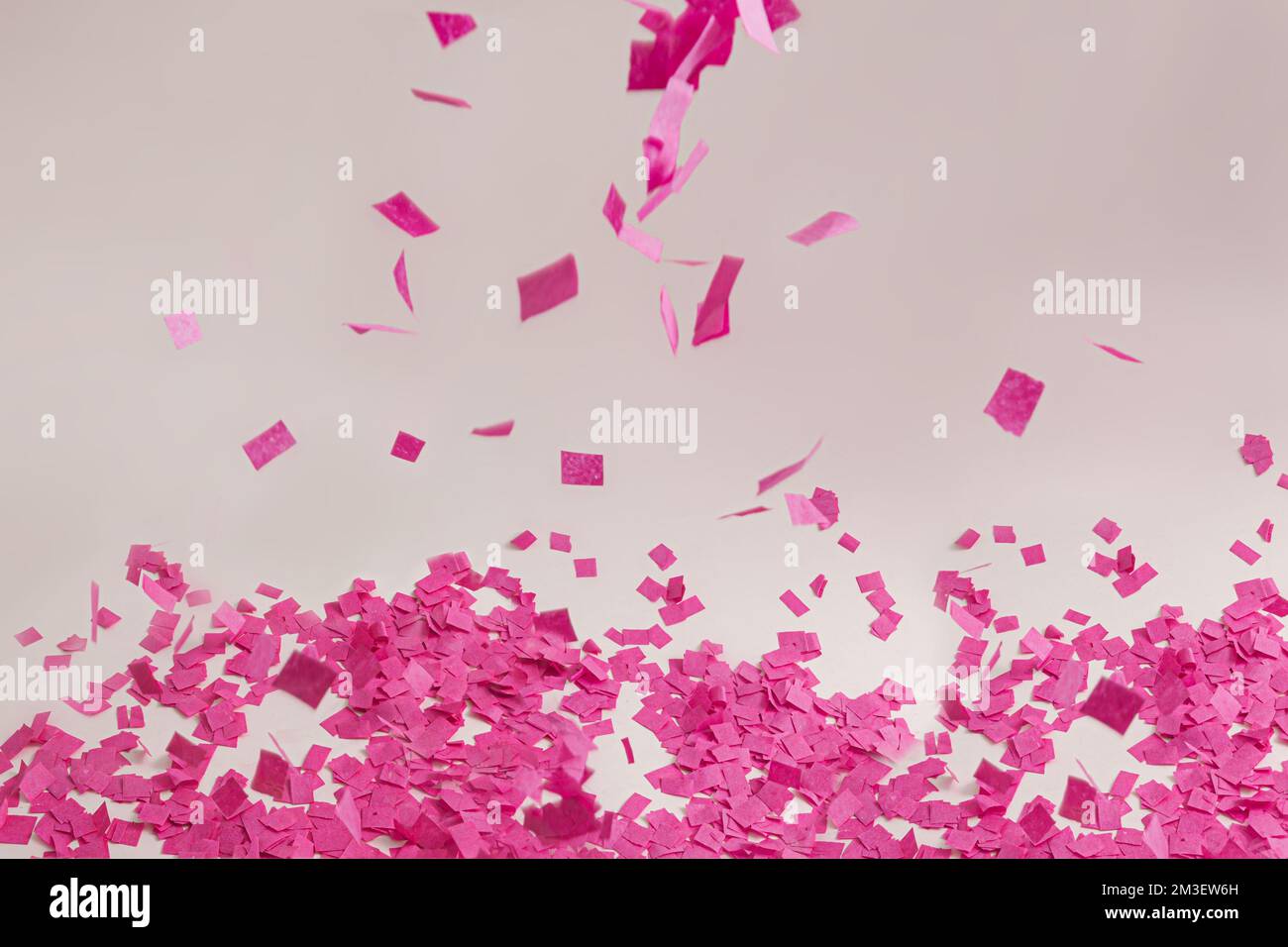 pink confetti paper falling randomly for lunar new year, party