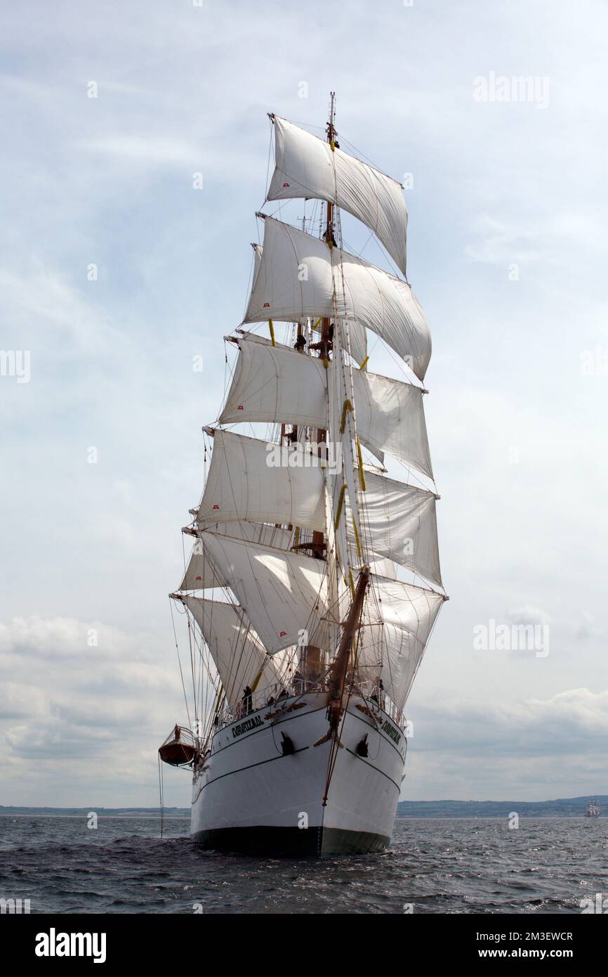 Mexican tall ship Cuauhtemoc, Port Rush, 2008 Stock Photo - Alamy