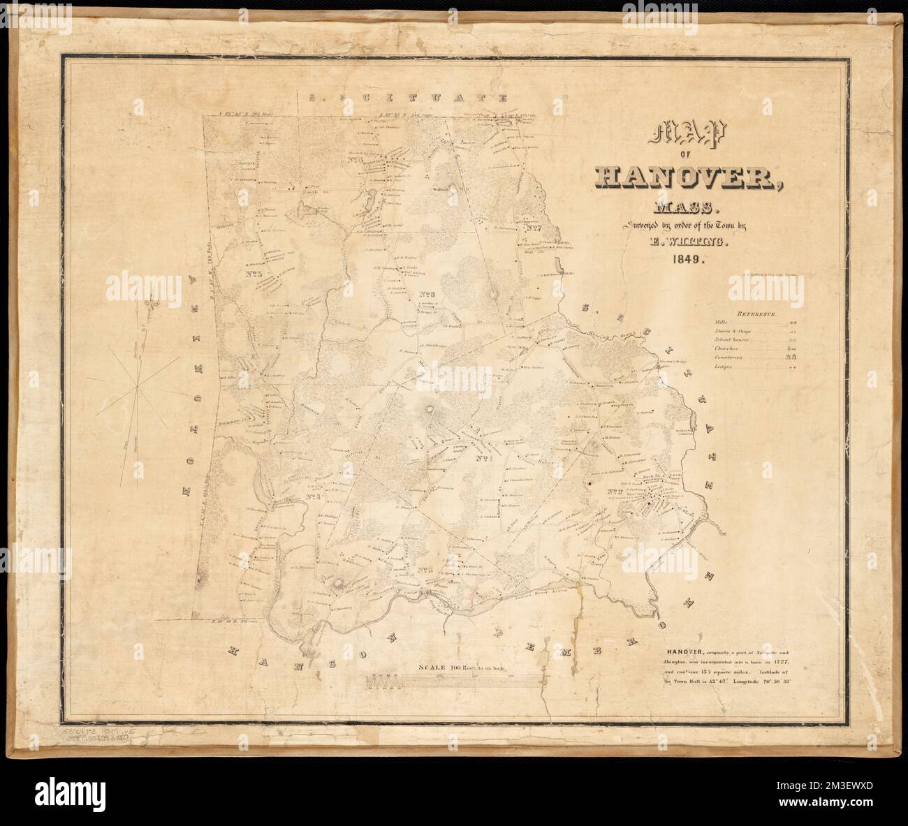 Map Of Hanover Massachusetts