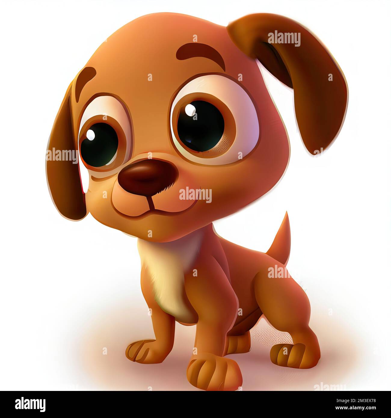 Cartoon dog with big eyes hi-res stock photography and images - Alamy