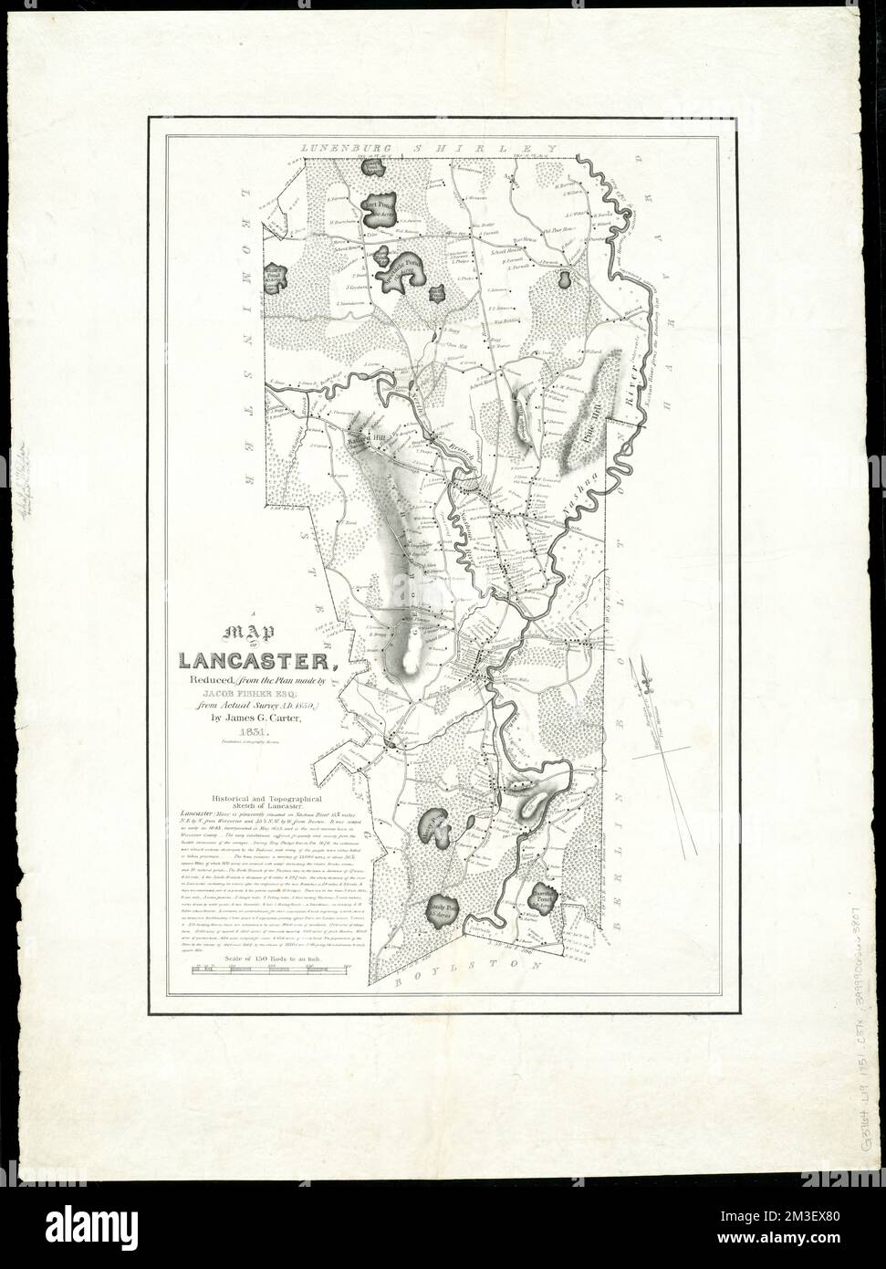 A map of Lancaster , Real property, Massachusetts, Lancaster, Maps