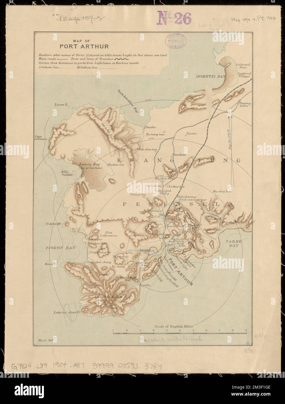 Map of Port Arthur , Lüshun China, Maps Norman B. Leventhal Map Center