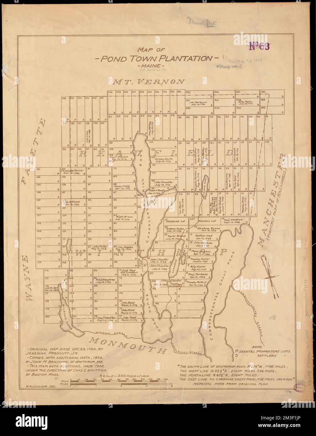 Map of Pond Town Plantation, Maine , Real property, Maine, Pond Town