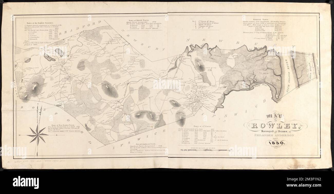 Map of Rowley , Landowners, Massachusetts, Rowley, Maps, Landowners