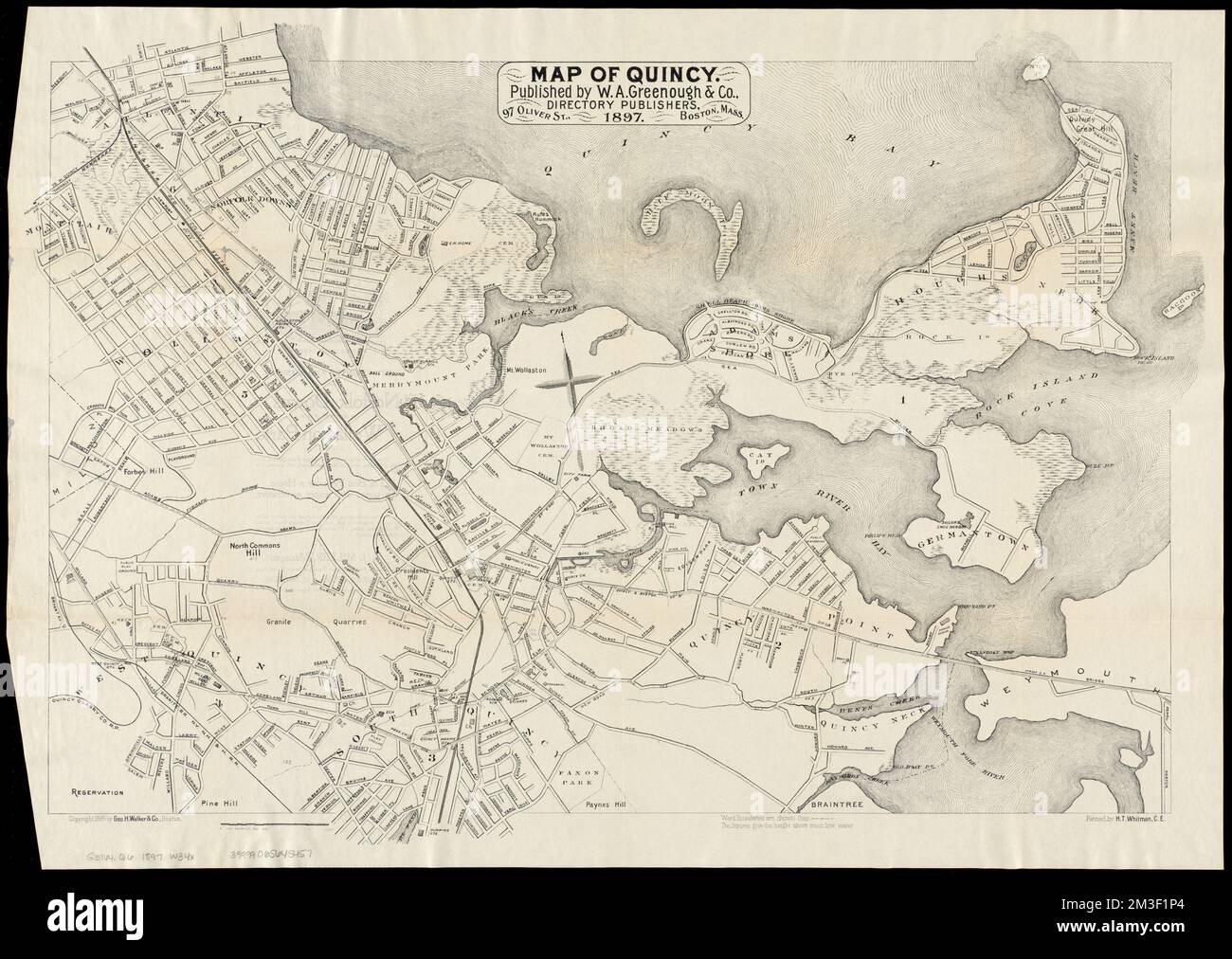 Map of Quincy , Quincy Mass., Maps Norman B. Leventhal Map Center