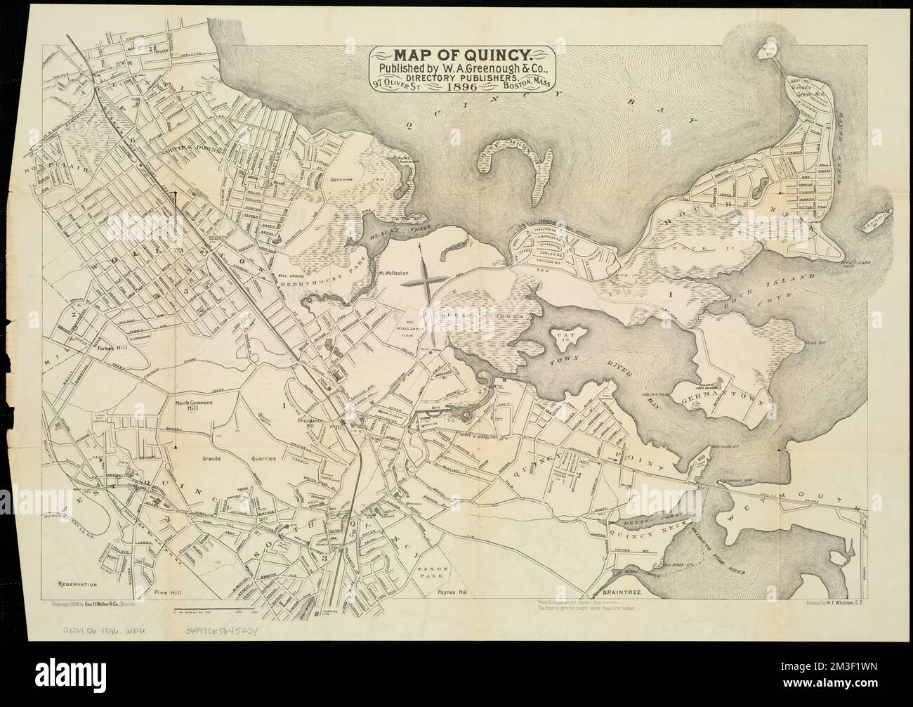 Map of Quincy , Quincy Mass., Maps Norman B. Leventhal Map Center 