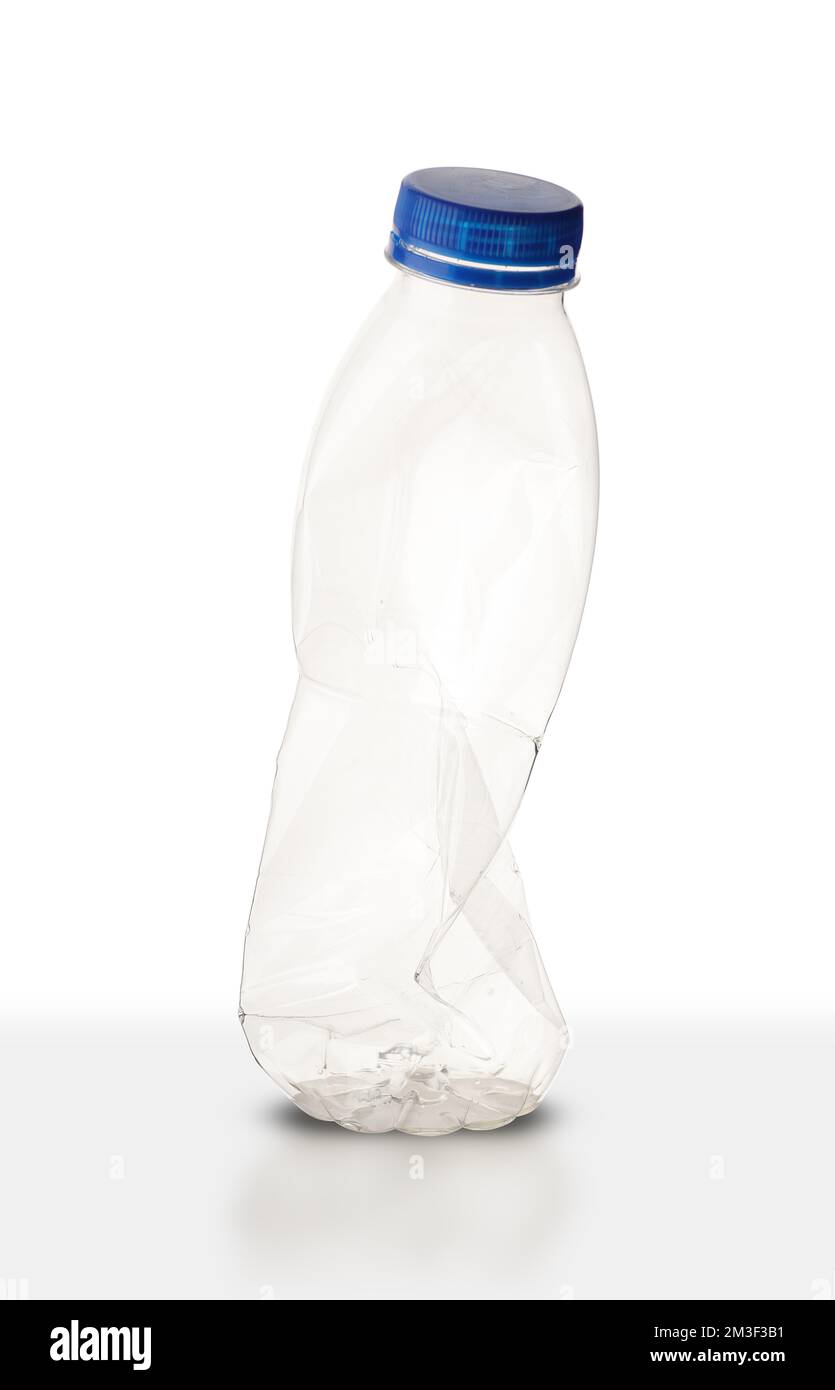 a small plastic drink bottle on a white background Stock Photo - Alamy