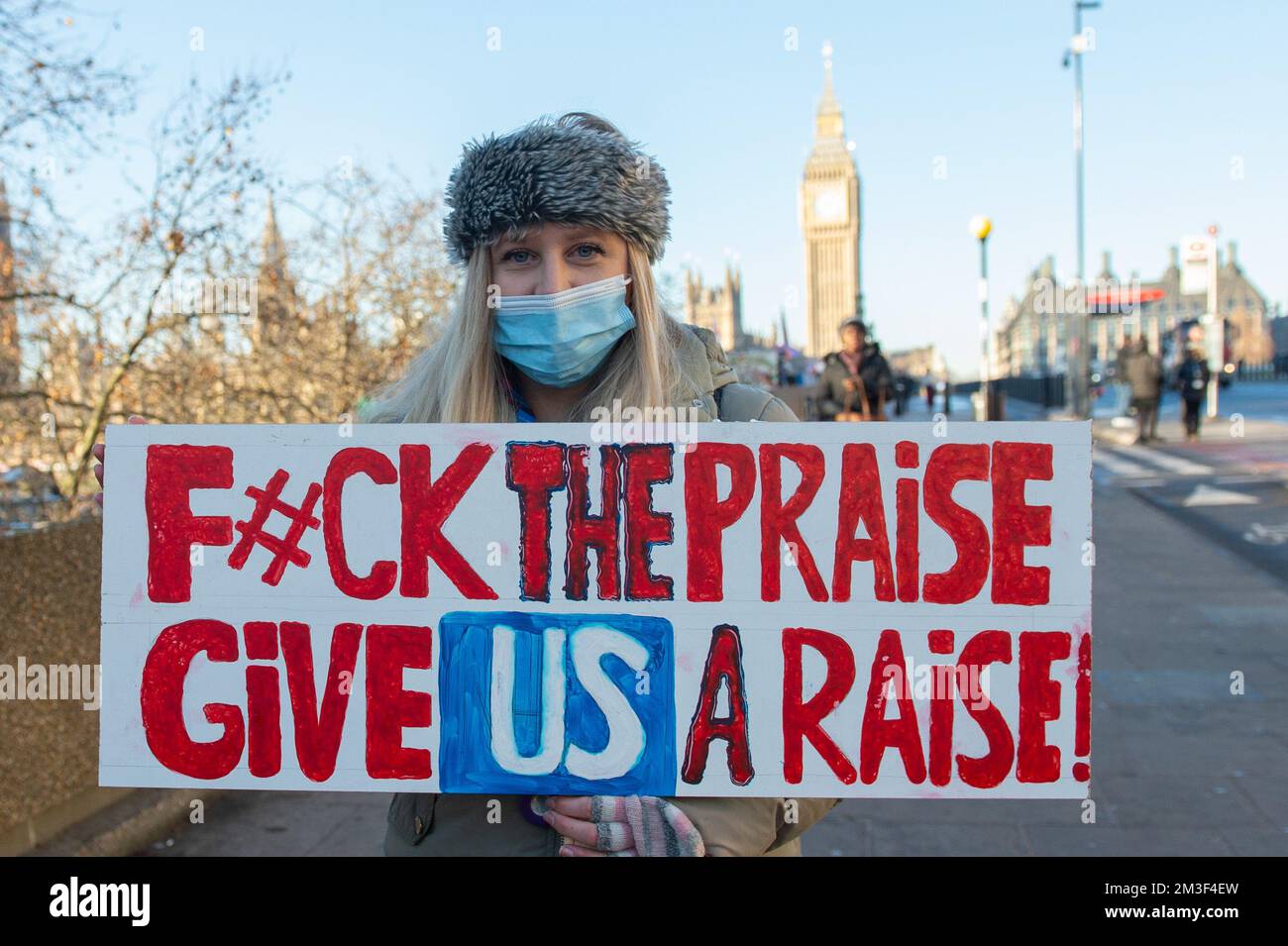 London, UK. 15th Dec, 2022. Members of the Royal College of Nursing