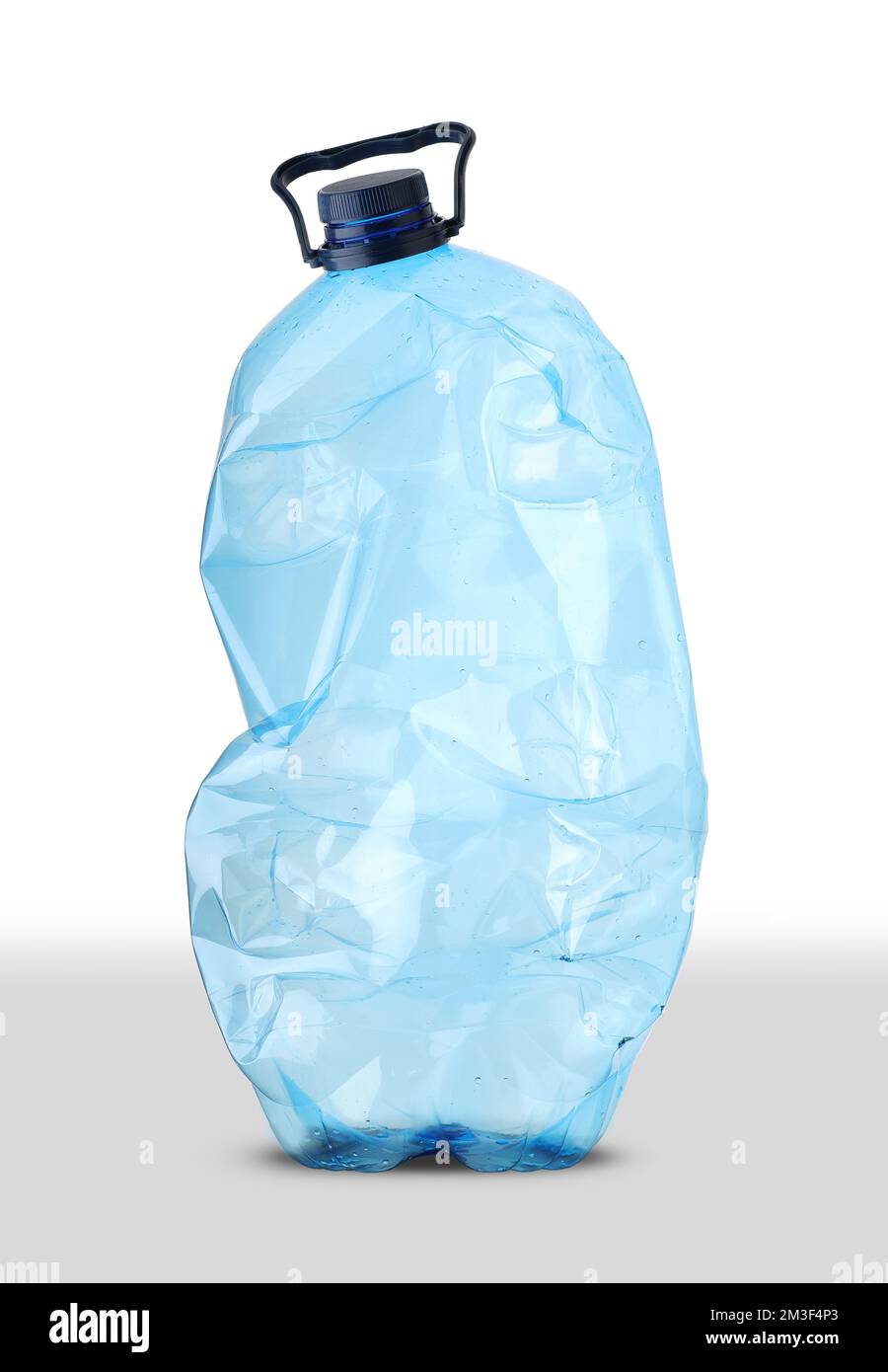 large plastic water bottle on a white background Stock Photo