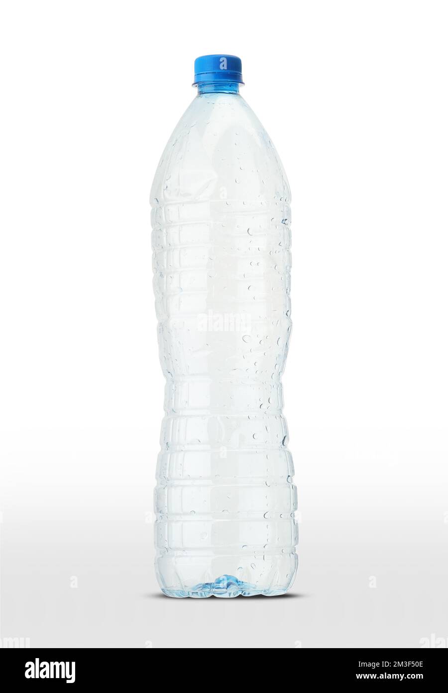 large plastic water bottle on a white background Stock Photo