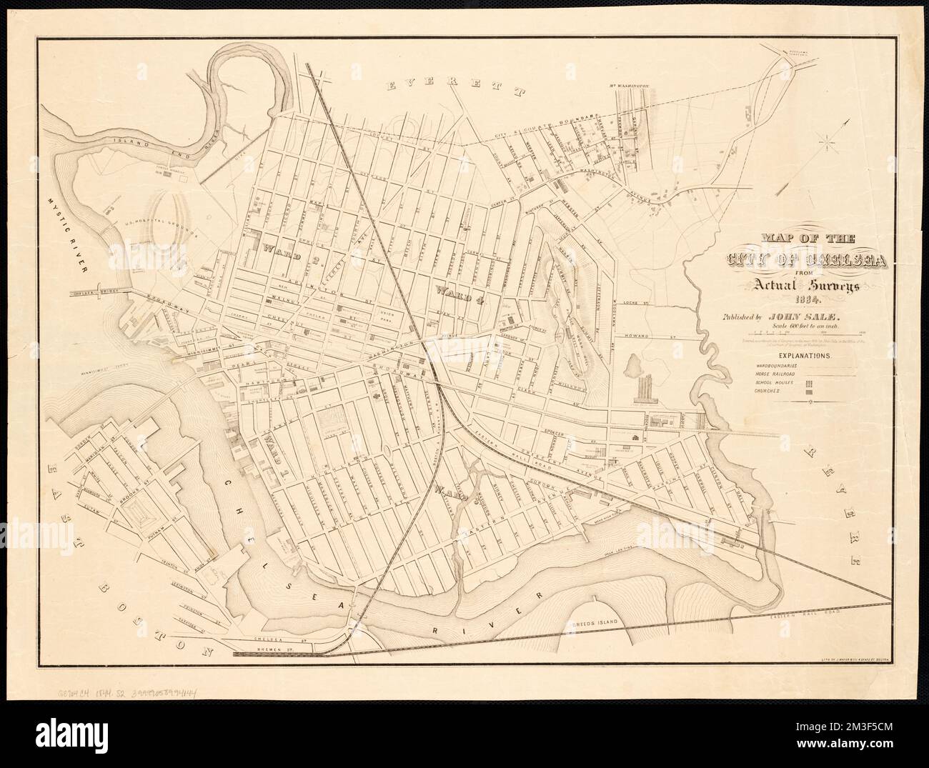 Map of the city of Chelsea from actual surveys 1884 , Chelsea Mass