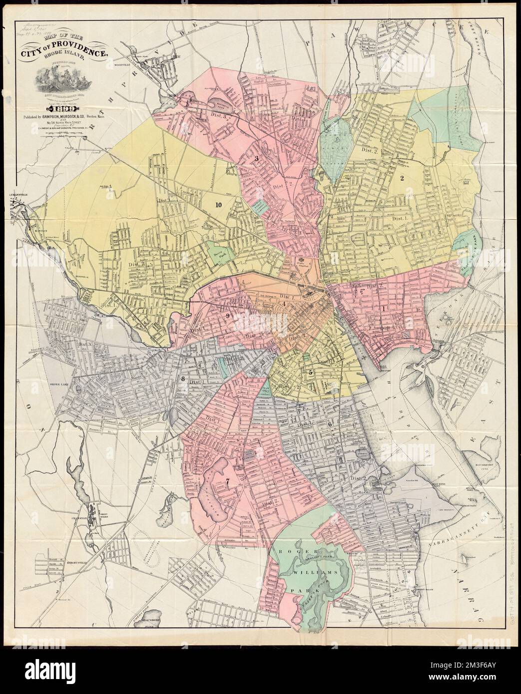 Map of the city of Providence, Rhode Island compiled from the most