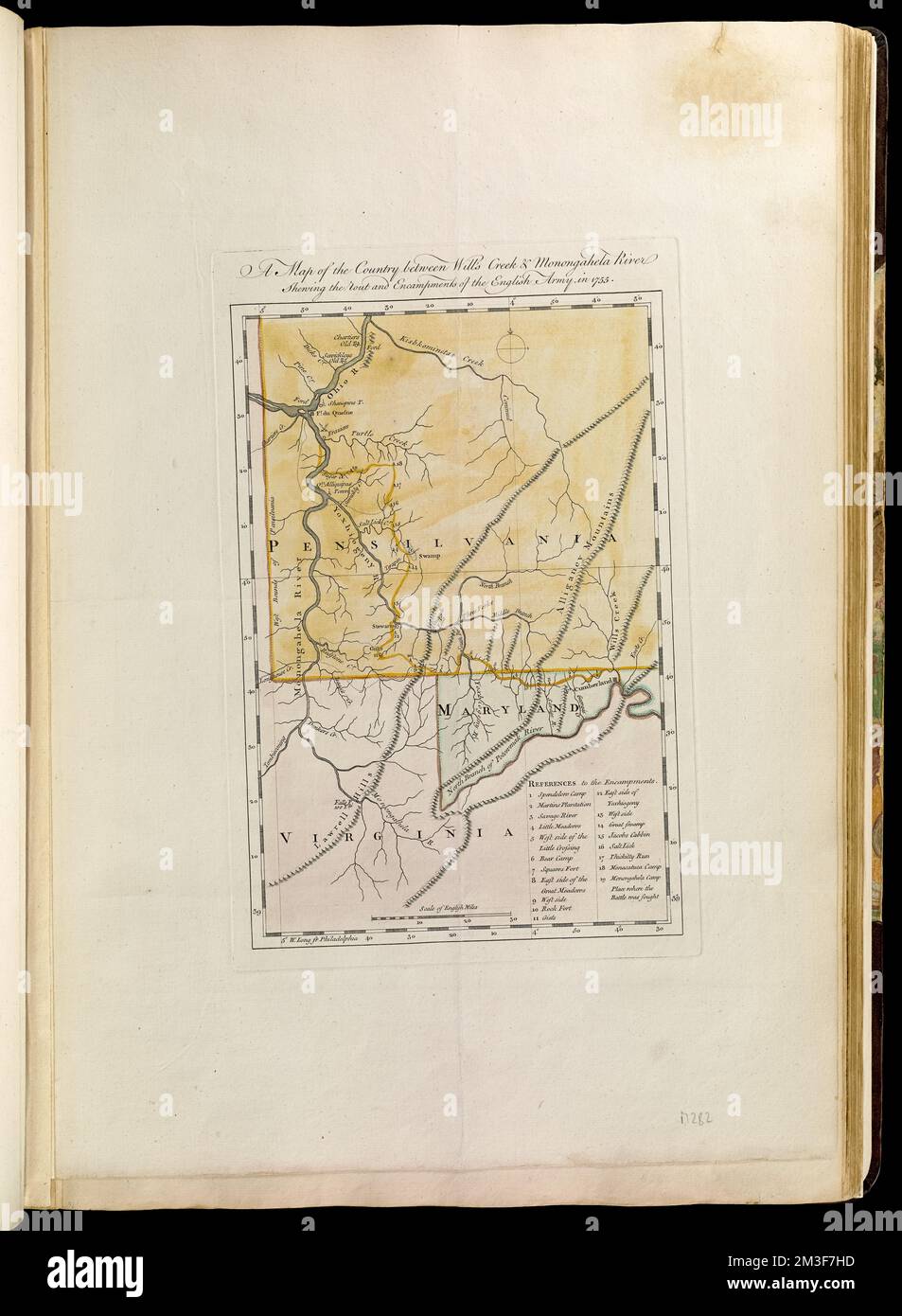A map of the country between Will 39 s - A Map Of The Country Between Wills Creek Monongahela River Shewing The Rout And Encampments Of The English Army In 1755 Military Camps Maps Early Works To 1800 Braddocks Campaign 1755 Maps Early Works To 1800 United States History French And Indian War 1754 1763 Maps Early Works To 1800 Maryland Maps Early Works To 1800 Pennsylvania Maps Early Works To 1800 Virginia Maps Early Works To 1800 Norman B Leventhal Map Center Collection 2M3F7HD 