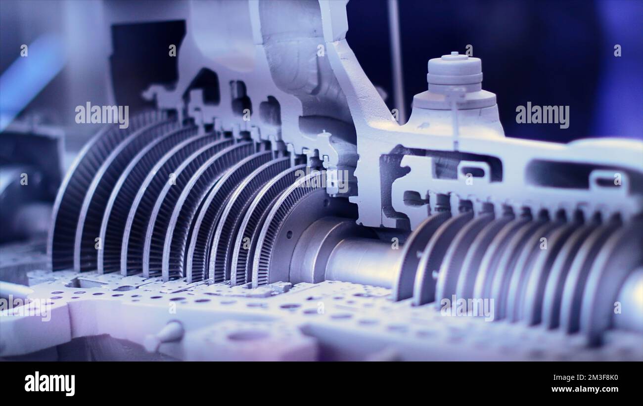 Rotating cylinders on machine. Motion. Moving parts of industrial