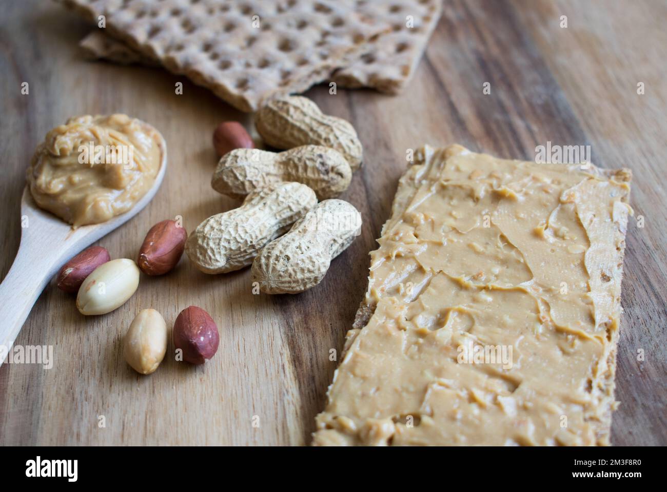 Peanut butter, healthy eating and organic food Stock Photo Alamy