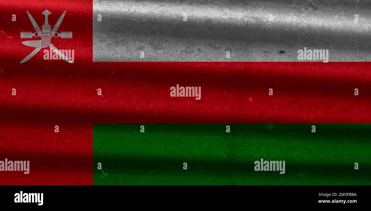 oman flag texture as background Stock Photo - Alamy