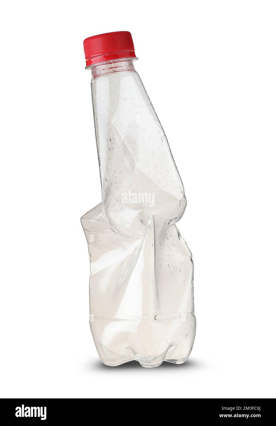 empty plastic bottle on white background Stock Photo - Alamy