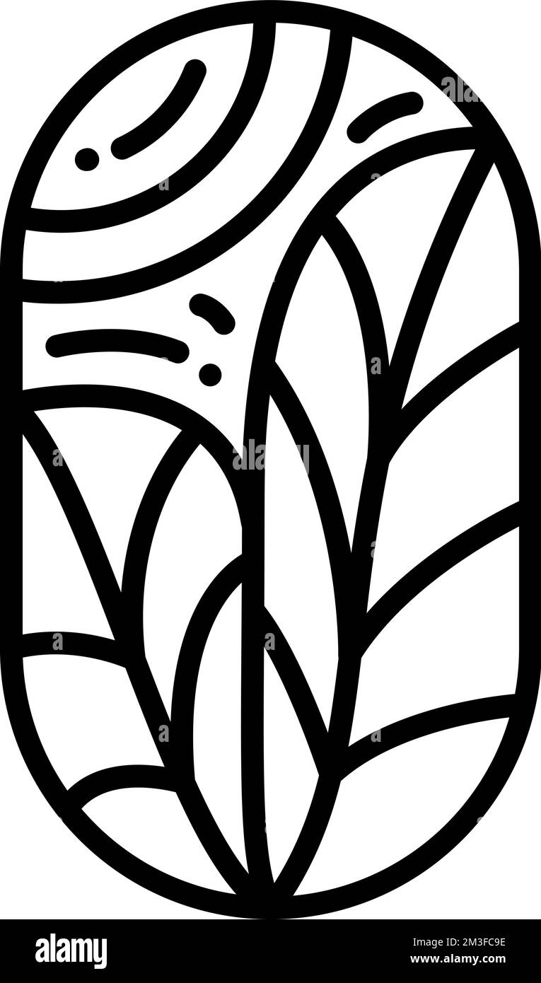 Vector tea leaves and abstract lines for Cafe or Farm Product Label Eco ...