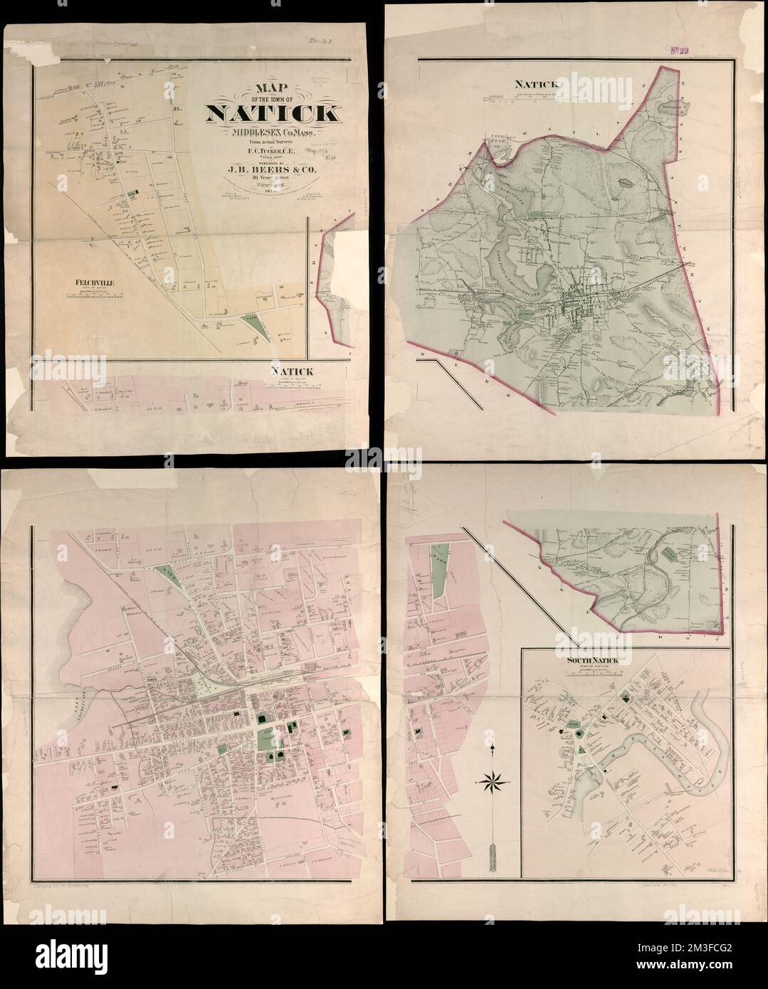 Map Of Natick Massachusetts