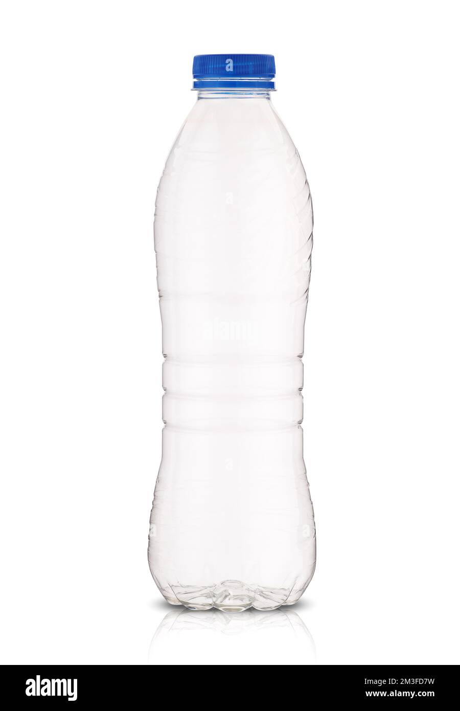 empty plastic bottle on white background Stock Photo - Alamy