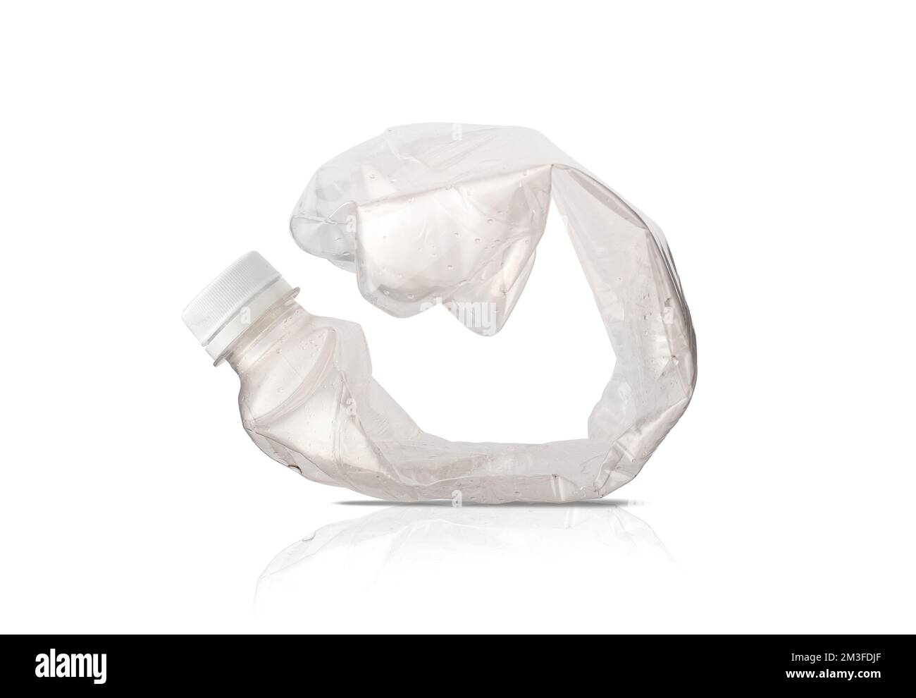 transparent plastic bottle on a white background Stock Photo - Alamy