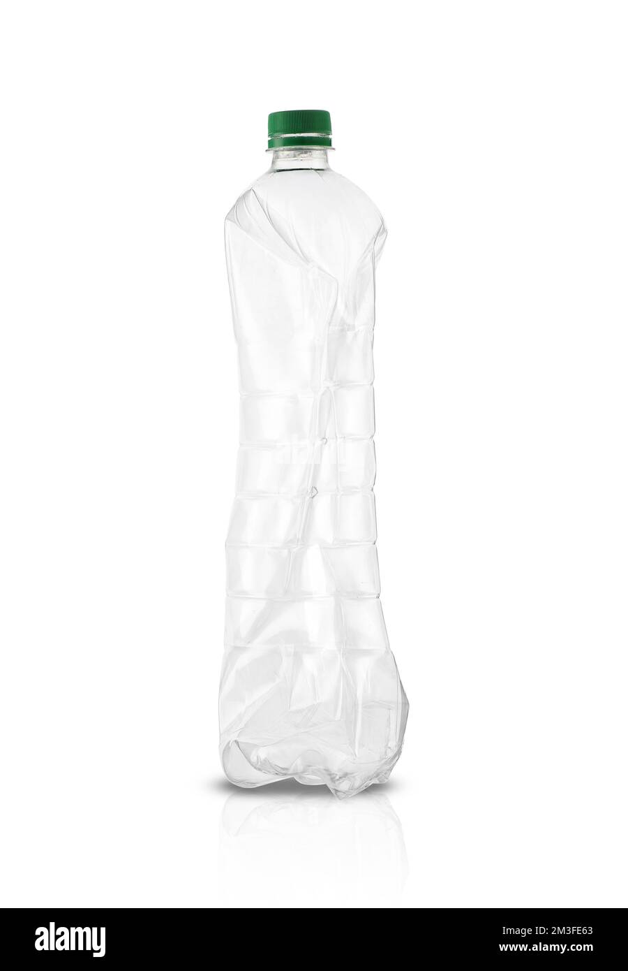 empty plastic drink bottle on white background Stock Photo - Alamy