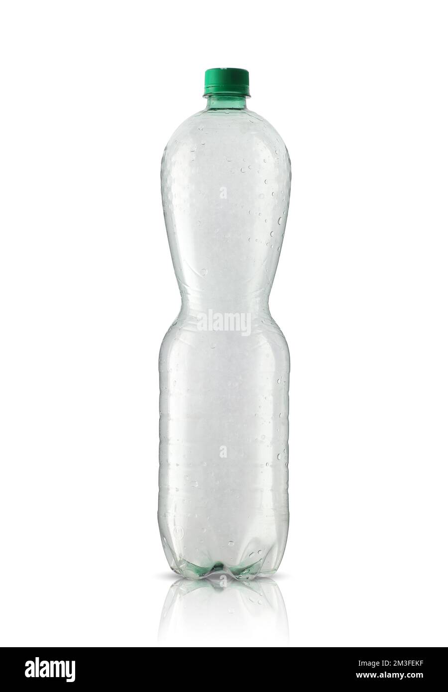 big empty plastic bottle on white background Stock Photo - Alamy