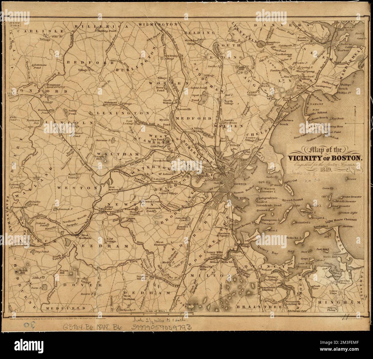 Map of the vicinity of Boston , Massachusetts, Maps Norman B. Leventhal ...