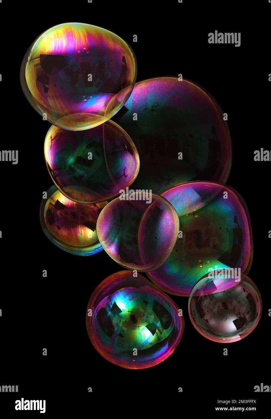 Soap bubbles frame on hi-res stock photography and images - Alamy