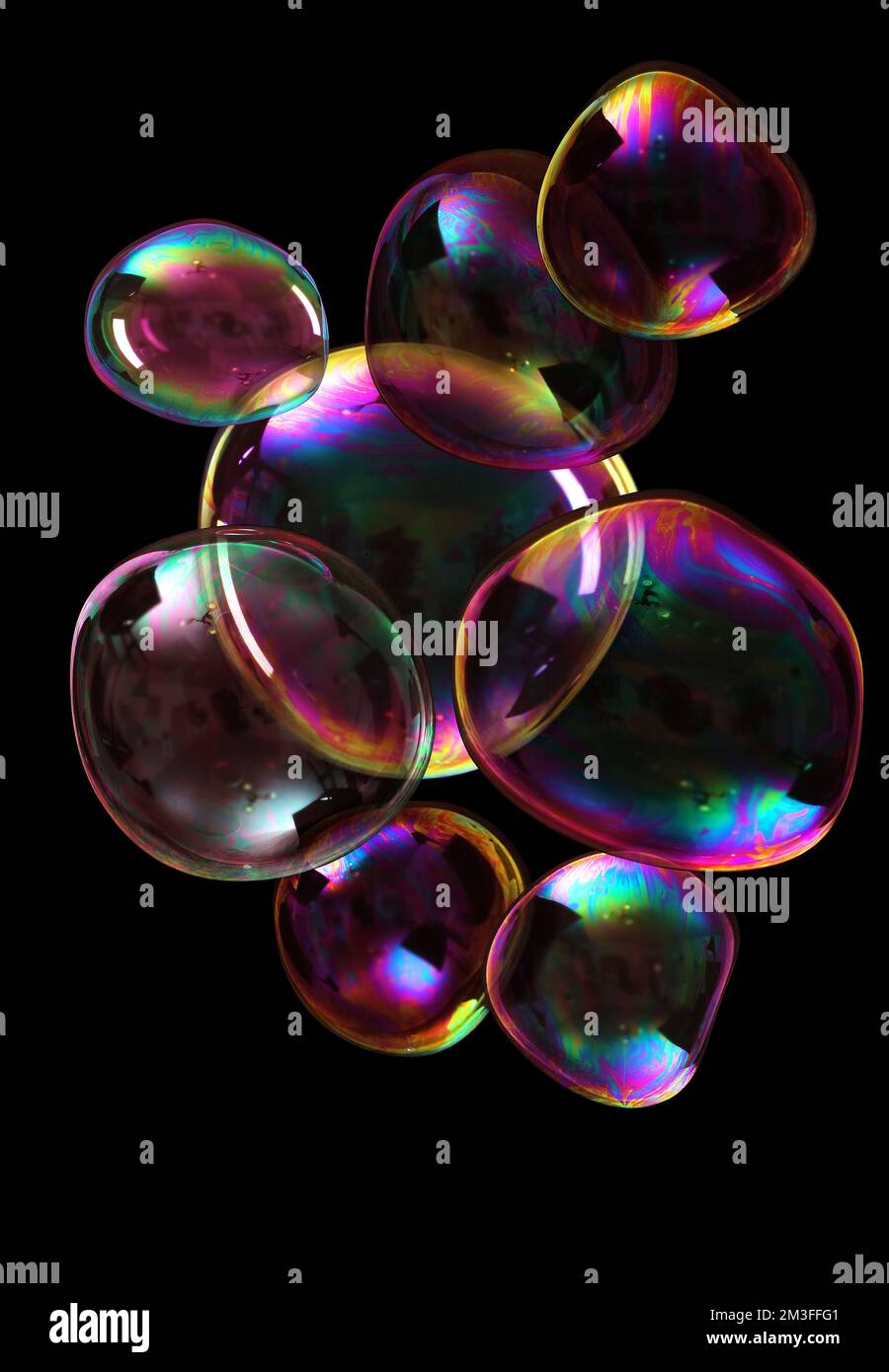 Soap bubbles frame on hi-res stock photography and images - Alamy