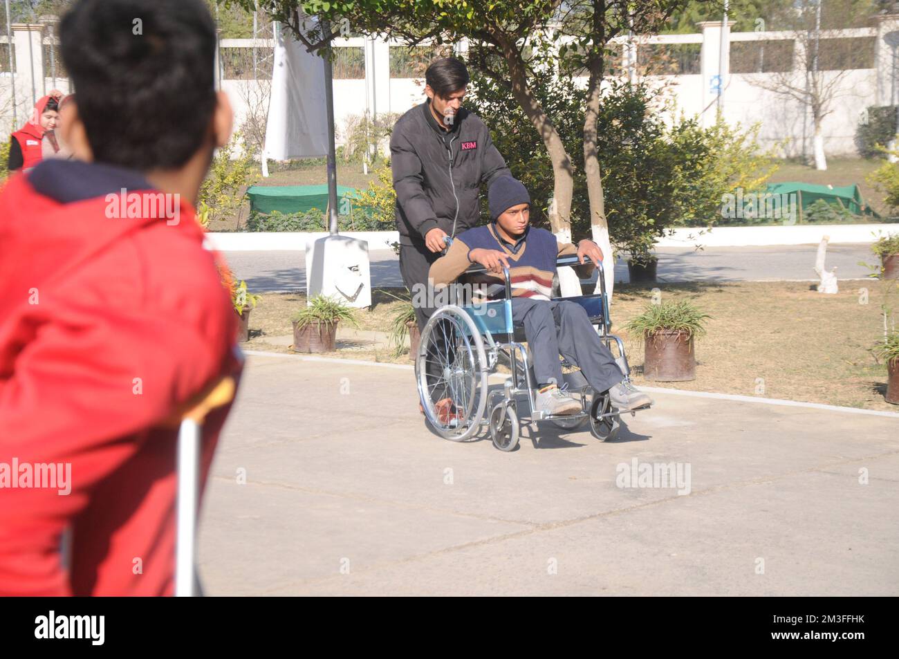 ISLAMABAD, PAKISTAN 'International Day of Persons with Disabilities' was observed around the world today, which aims to highlight the problems faced b Stock Photo