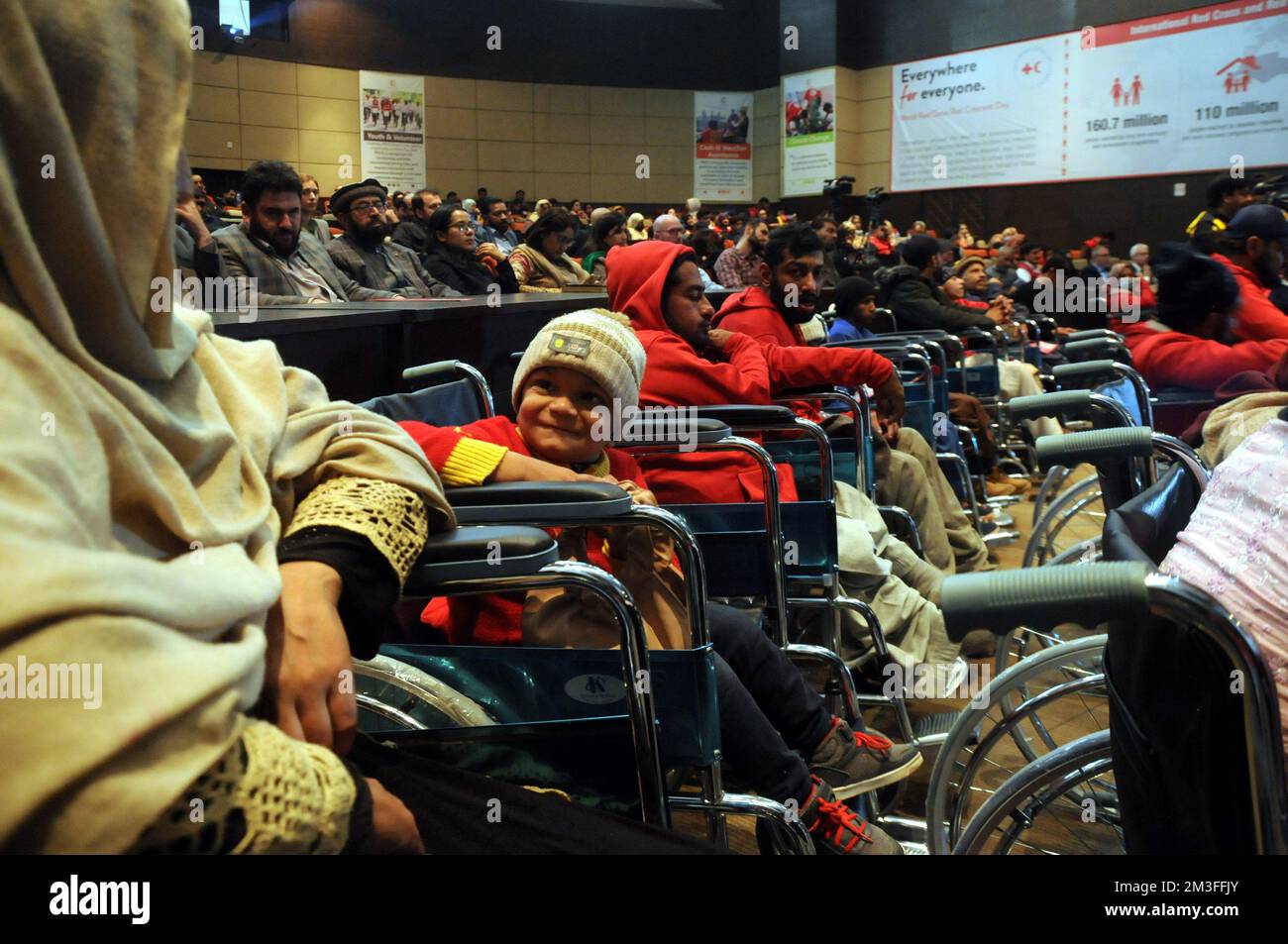 ISLAMABAD, PAKISTAN 'International Day of Persons with Disabilities' was observed around the world today, which aims to highlight the problems faced b Stock Photo
