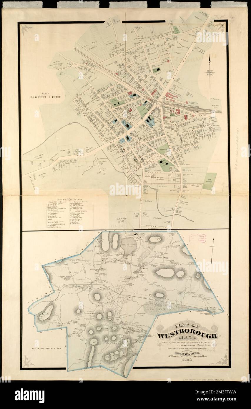 Map of Westborough Mass , Real property, Massachusetts, Westborough